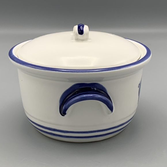Vtg Country Blue International House Individual Pig Covered Dish w/Lid Farmcore - Picture 4 of 10